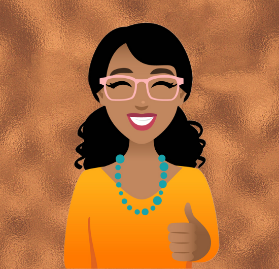Copper State CU Virtual Assistant, Penny holding a thumbs up